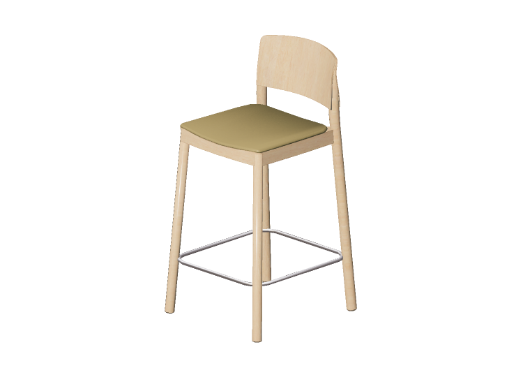 Sedie 3D - Sgabello in legno - Grace - 22905 - E1930-... Sedie 3D - Sgabello in legno - Grace - 22905 - E1930-...