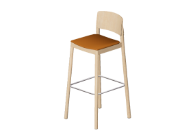 Sedie 3D - Sgabello in legno - Grace - 22930 - E1980 - ELMBAL93347