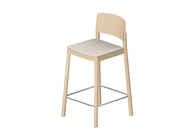 Sedie 3D - Sgabello in legno - Grace - 22905 - E1930-... Sedie 3D - Sgabello in legno - Grace - 22905 - E1930-...