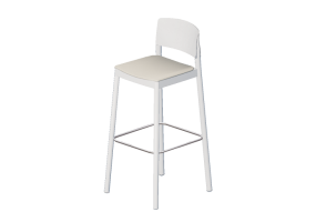 3D Chairs - Wooden Stool - Grace - 22930 - AH940 - MARPAT01
