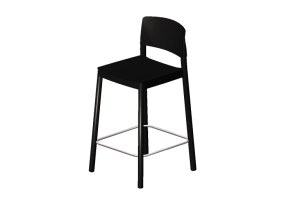 Chaises 3D - Tabouret en bois - Grace - 22921 - AF
