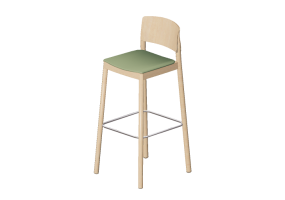 3D Chairs - Wooden Stool - Grace - 22930 - E1930- SVERAM6054