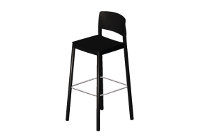 Chaises 3D - Tabouret en bois - Grace - 22920 - AF