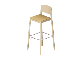 Sedie 3D - Sgabello in legno - Grace - 22930 - A1980 - ELMBAL43003
