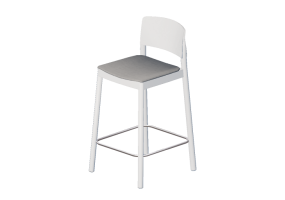 3D Chairs - Wooden Stool - Grace - 22905 - AH940 - MARPAT06
