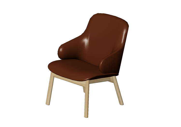 Fauteuil 3D - Fauteuil en cuir Amstelle - 16611 - A1980 -... Fauteuil 3D - Fauteuil en cuir Amstelle - 16611 - A1980 -...