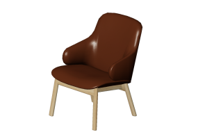 Poltronas 3D - Sillón de cuero Amstelle - 16611 - A1980 - ELMBAL93002