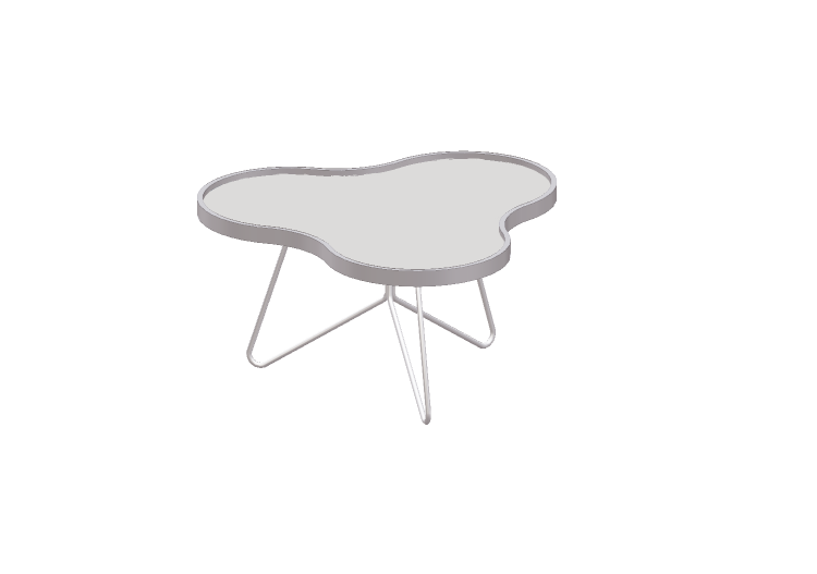 Mesinhas 3D - Mesa em forma de flor com base de aço -... Mesinhas 3D - Mesa em forma de flor com base de aço -...