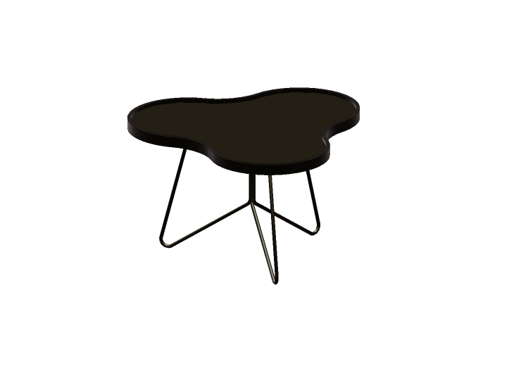 Mesinhas 3D - Mesa em forma de flor com base de aço -... Mesinhas 3D - Mesa em forma de flor com base de aço -...