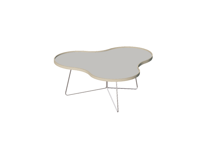 Tavolini 3D - Tavolo a forma di fiore con base in acciaio -... Tavolini 3D - Tavolo a forma di fiore con base in acciaio -...
