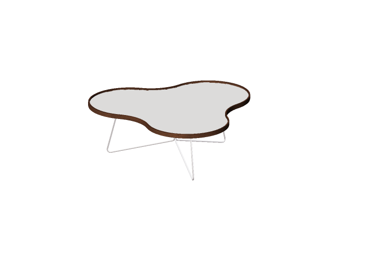 Mesinhas 3D - Mesa em forma de flor com base de aço -... Mesinhas 3D - Mesa em forma de flor com base de aço -...