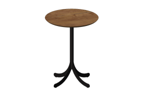 Mesitas 3D - Mesa redonda con base de acero - Atlas - 20777 - E232