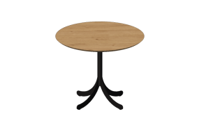 Mesitas 3D - Mesa redonda con base de acero - Atlas - 207261 - E142