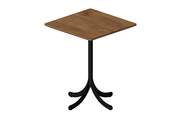 Petites Tables 3D - Table carrée avec base en acier - Atlas... Petites Tables 3D - Table carrée avec base en acier - Atlas...