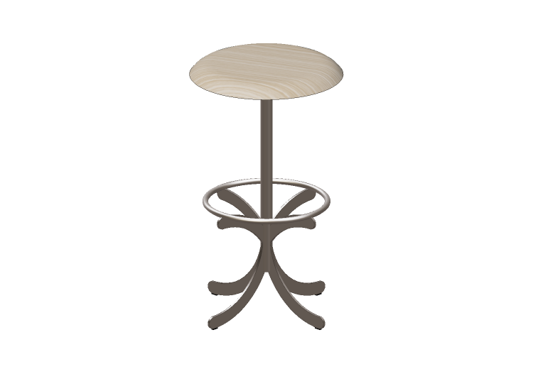 Chaises 3D - Tabouret avec base en acier - Atlas - 20712-... Chaises 3D - Tabouret avec base en acier - Atlas - 20712-...
