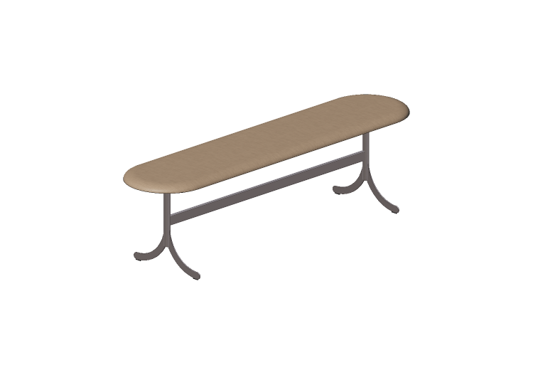 Chaises 3D - Banc avec base en acier - Atlas - 20721 -... Chaises 3D - Banc avec base en acier - Atlas - 20721 -...