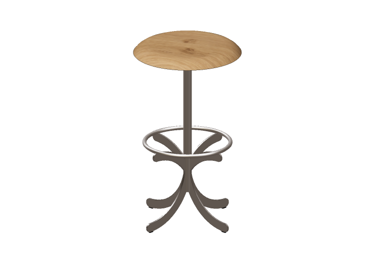 Sillas 3D - Taburete con base de acero - Atlas - 20712-... Sillas 3D - Taburete con base de acero - Atlas - 20712-...
