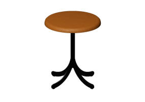 Cadeira 3D - Banqueta com base de a&ccedil;o - Atlas - 20711- 22910 - CAMMLF15