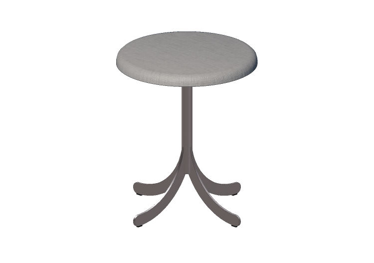 Chaises 3D - Tabouret avec base en acier - Atlas - 20711-... Chaises 3D - Tabouret avec base en acier - Atlas - 20711-...