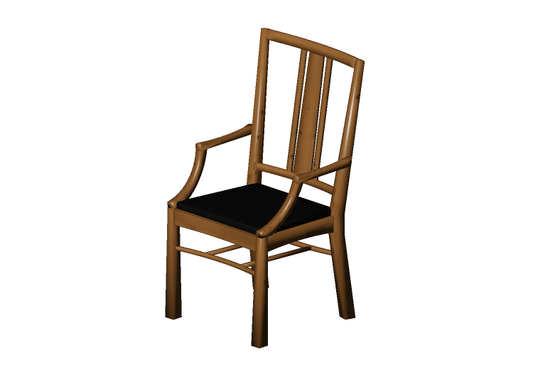 3D Stühle - Stuhl aus massivem Holz - Thos. Moser -... 3D Stühle - Stuhl aus massivem Holz - Thos. Moser -...