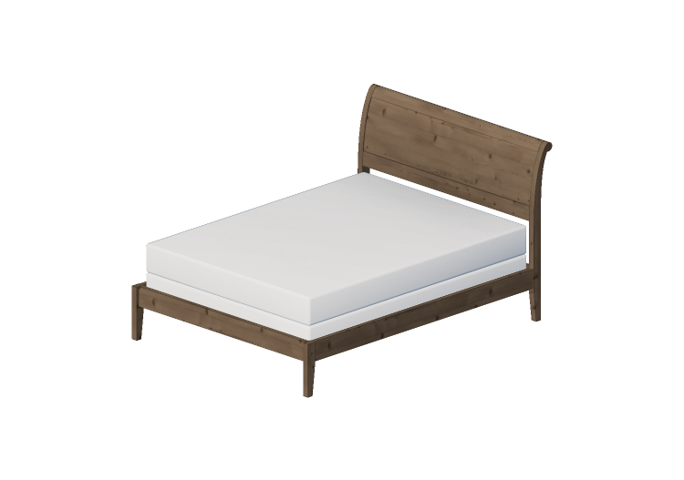 Camas y Mesitas de noche 3D - Cama de madera maciza - Thos.... Camas y Mesitas de noche 3D - Cama de madera maciza - Thos....