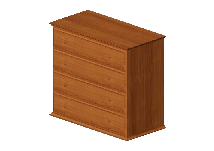Wardrobes and Cabinets 3D - Cabinet with four drawers -... Wardrobes and Cabinets 3D - Cabinet with four drawers -...