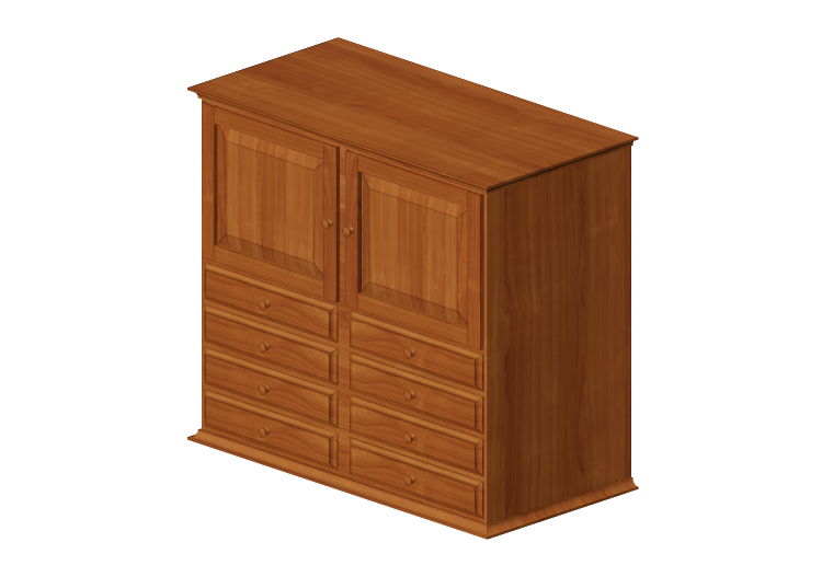 Wardrobes and Cabinets 3D - Seven drawers cabinet - Thos.... Wardrobes and Cabinets 3D - Seven drawers cabinet - Thos....