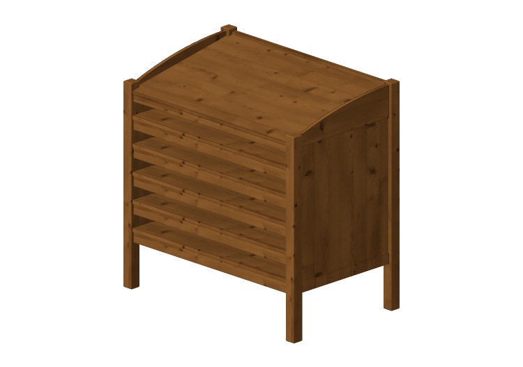 3D Möbel - Schrank aus massivem Holz - Thos. Moser -... 3D Möbel - Schrank aus massivem Holz - Thos. Moser -...