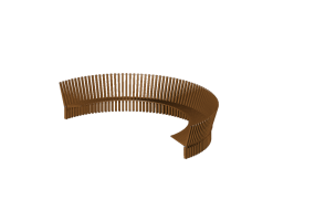 3D Benches - Circular bench - Thos. Moser