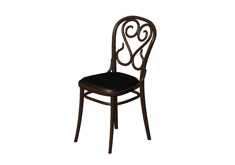 Sillas 3D - Silla de madera - Ton - 313/004 - TON Sillas 3D - Silla de madera - Ton - 313/004 - TON