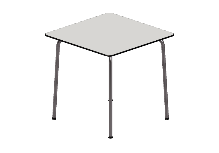 Mesas 3D - Mesa empilhável quadrada - Vitra HAL - Vitra Mesas 3D - Mesa empilhável quadrada - Vitra HAL - Vitra