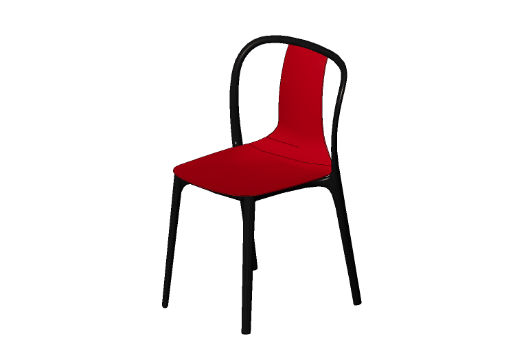 3D Stühle - Belleville mit Ledersitz - Vitra Belleville -... 3D Stühle - Belleville mit Ledersitz - Vitra Belleville -...