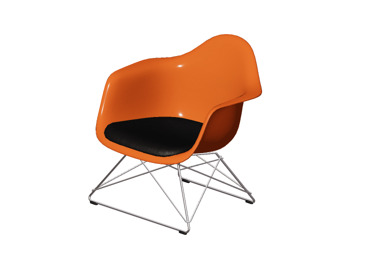 Sofás 3D - Poltrona de plástico - Vitra - Eames LAR - Vitra Sofás 3D - Poltrona de plástico - Vitra - Eames LAR - Vitra