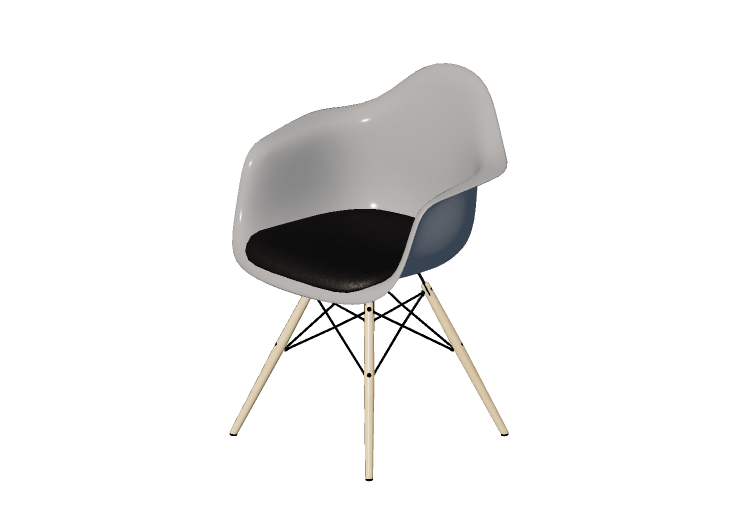 Poltronas y Sofás 3D - Sillón de fibra de vidrio - Vitra -... Poltronas y Sofás 3D - Sillón de fibra de vidrio - Vitra -...
