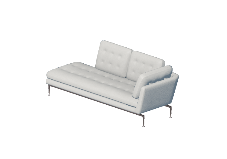 Sofás 3D - Sofá em tecido - Vitra - Suita Tufted - Vitra Sofás 3D - Sofá em tecido - Vitra - Suita Tufted - Vitra