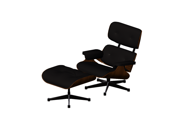 Divani 3D - Poltrona in pelle - Vitra - Lounge Chair -... Divani 3D - Poltrona in pelle - Vitra - Lounge Chair -...