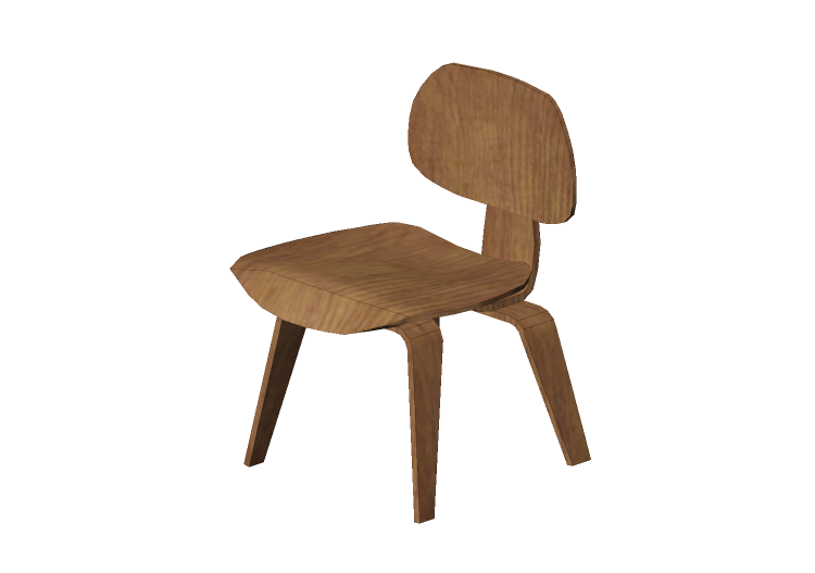 3D Chairs - Chair - Vitra Plywood Chair DCW - Vitra 3D Chairs - Chair - Vitra Plywood Chair DCW - Vitra