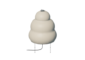 Lampe &agrave; sol 3D - Lampe de sol - Vitra - Akari 24N