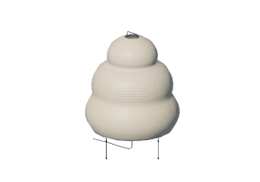 L&acirc;mpada de assoalho 3D - Lumin&acirc;ria de ch&atilde;o - Vitra - Akari 25N