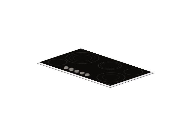 3D Electrical Appliances - Electric radiant cooktop 36" -... 3D Electrical Appliances - Electric radiant cooktop 36" -...