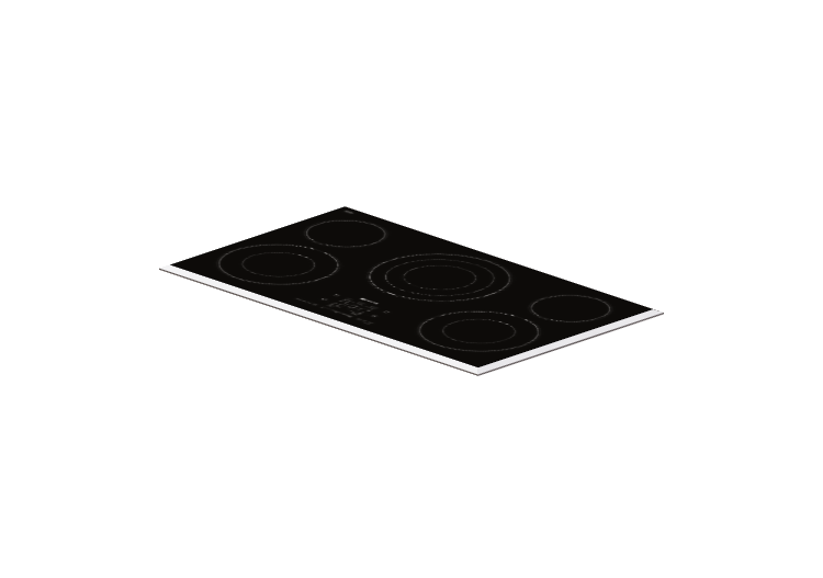 Eletrodomésticos 3D - Fogão de indução 36" - Whirlpool... Eletrodomésticos 3D - Fogão de indução 36" - Whirlpool...