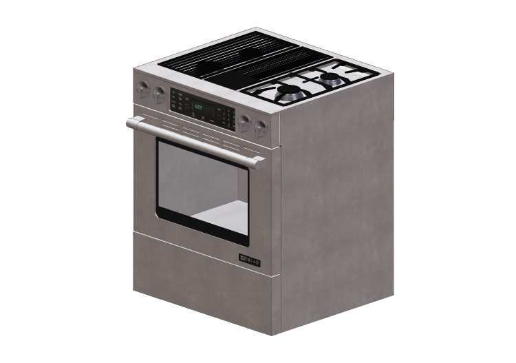 Eletrodomésticos 3D - Cozinha com 4 bocas de gás com forno... Eletrodomésticos 3D - Cozinha com 4 bocas de gás com forno...