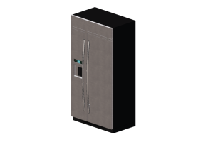 3D Electrical Appliances - Side by Side Fridge with built-in dispenser - Whirlpool Jenn-Air JS42SSDUDE