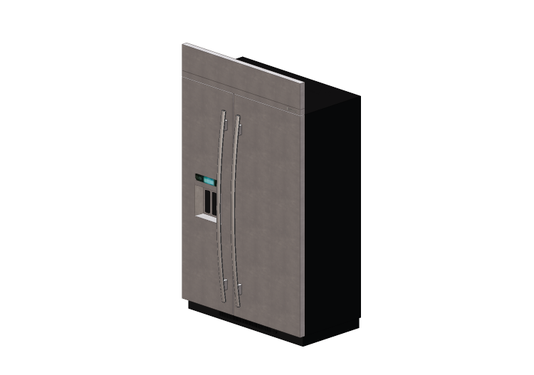 3D Haushaltgeräte - Kühlschrank mit eingebautem im Spender... 3D Haushaltgeräte - Kühlschrank mit eingebautem im Spender...