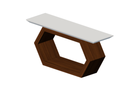 3D Furniture - Sideboard in wood - Wood Prime - Claire