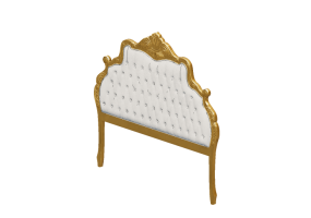 Accessori 3D - Testiera in pelle - Wood Prime - Luigi XV