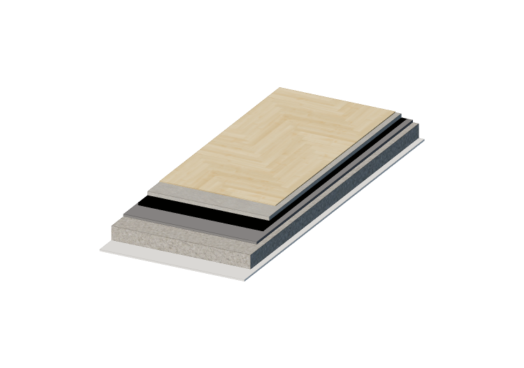 Système de plancher radiant avec panneau isolant lisse en... Système de plancher radiant avec panneau isolant lisse en...