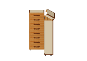 Armarios y C&oacute;modas 3D - Armario de madera - Kare - Venezia - 87202