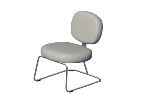 3D Arm Chairs - Padded Armchair with steel legs - Artifort - Vega - F310