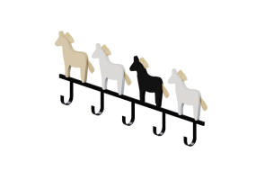 Accessori 3D - Appendiabiti in metallo - Kare - Horse Riding - 87108